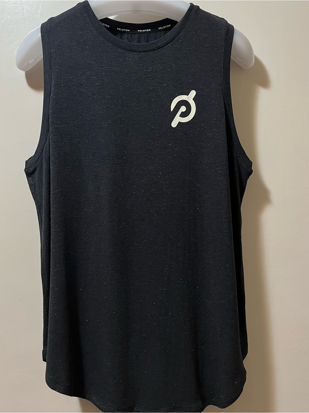 Peloton Black Tank with White Peloton Emblem